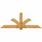 Ekena Millwork Redmond Rough Sawn Timber Gable Bracket, Western Red Cedar, 84"W x 31"H x 6"D x 6"F, 9/12 Pitch GBW084X31X0606RED00RWR - alternate 1
